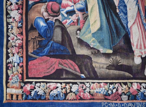 Antiquités - Tapisserie de la Manufacture Royale d’Aubusson du XVIIe.s - Judith et Holopherne