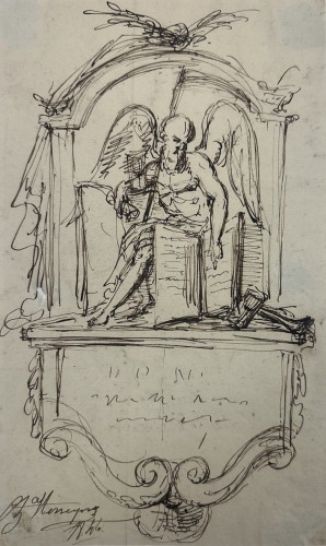 Study for a tomb decoration - Charles Herreyns (1775 - 1815)