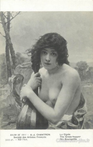 Paintings & Drawings  - Alexandre-Jacques Chantron (1842-1918) - The Cicada
