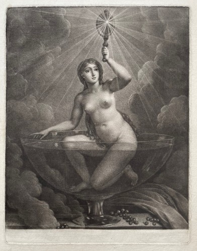XIXe siècle - Émilie Bounieu (1767 - 1831) - Hélène occupée à broder voit arriver Laodicé