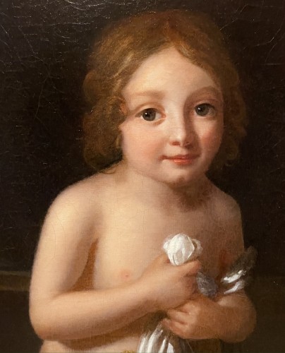 Marie-Élisabeth Lemoine (1761-1811), Portrait de Pauline Guérin de Foncin - Tableaux et dessins Style Empire