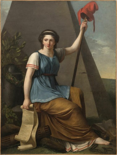 Tableaux et dessins Tableaux XVIIIe siècle - Nanine VALLAIN (1767 – 1814) - Herminie parmi les Bergers