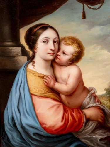 Amélie LEGRAND de SAINT-AUBIN  (1797 – 1878) - The Virgin and the Child