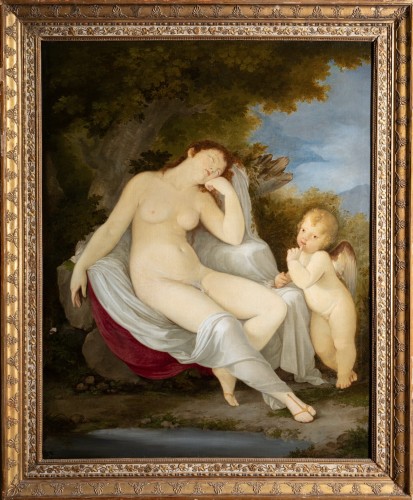 Ariadne asleep - Attributed to Constance Mayer (1774-1821) - Paintings & Drawings Style Directoire