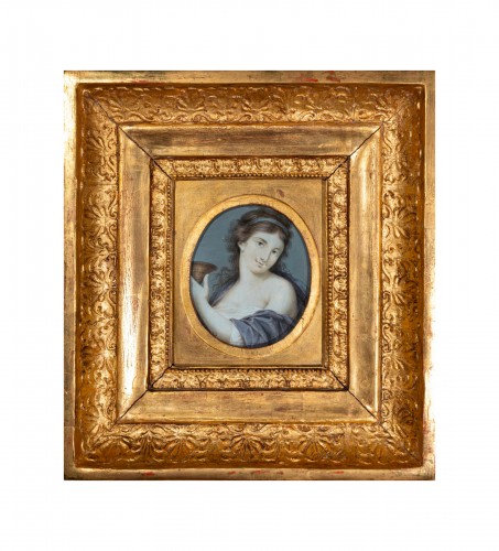 Marie-Cunégonde HUIN (1767 - 1840) - Hebe, miniature on ivory