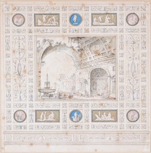Charles-Louis Clérisseau (1721 -1820) Decor project for Catherine the Great