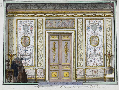 Charles-Louis Clérisseau (1721 - 1820) - Projet de décor pour Catherine II de Russie - Louis XV
