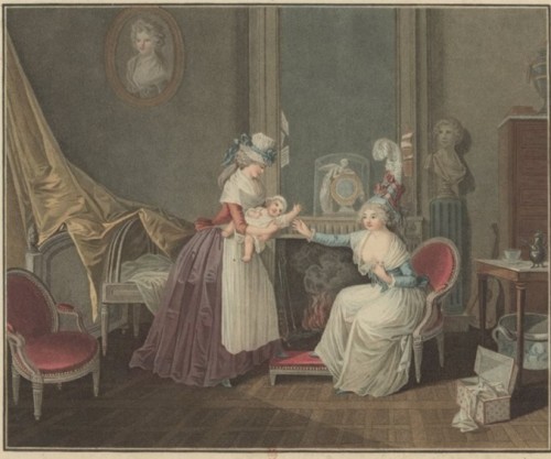 Tableaux et dessins Dessin, Aquarelle & Pastel - Henri-Nicolas Van Gorp (1758-1820) - La Jeune Mère