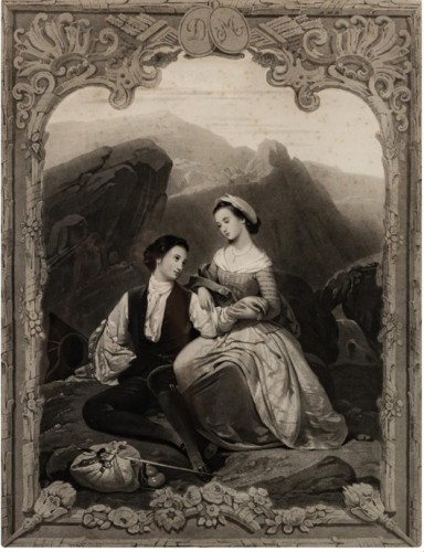 Paintings & Drawings  - Henri Frédéric Schopin (1804 -1880) - Manon Lescaut and d&#039;Esgrieux
