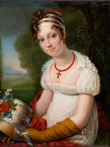 Jenny Desoras (1776 –1858) - Portrait de Marie-Charlotte Georgette Nizon de Saint-Georges