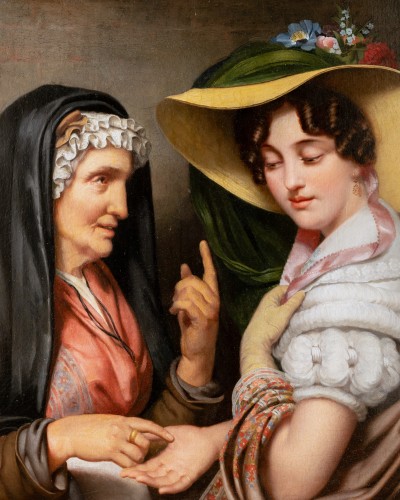 Paintings & Drawings  - Jan Adam Kruseman ( 1804 – 1862)  - The fortune teller