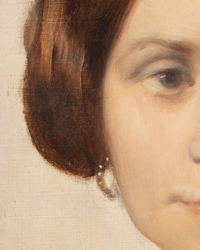  - Paul Delaroche (Paris, 1797 – 1856) - Portrait Of Marie Jauvin d&#039;Attainvill