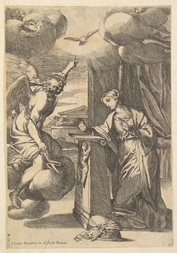 L’Annonciation, école de Charles Errard (1606-1689) - Louis XIV