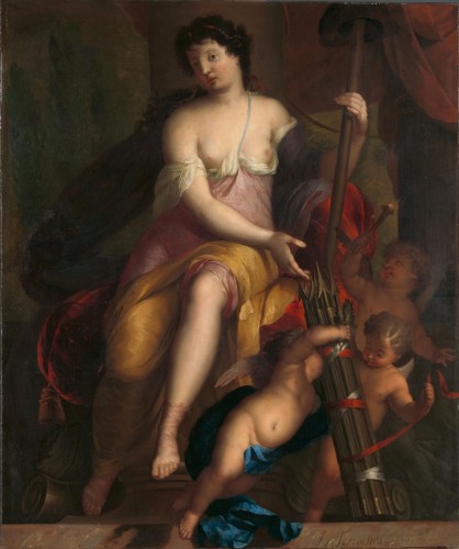 Mattheus TERWESTEN (1670 - 1757) - Vénus endormie - Tableaux et dessins Style Régence