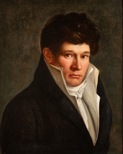 Charles Victoire Frédéric MOENCH (1784– 1867)  - Portrait de Jean-Baptiste Isabey