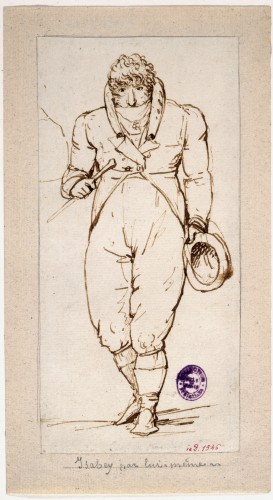 Antiquités - Charles Victoire Frédéric MOENCH (1784– 1867)  - Portrait de Jean-Baptiste Isabey