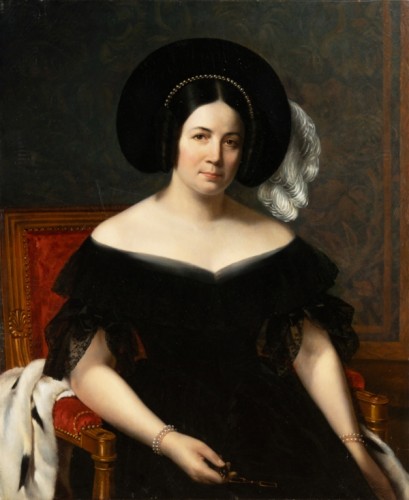 Louise DESNOS (1807 – 1878)  - Portrait d'Adèle Hugo