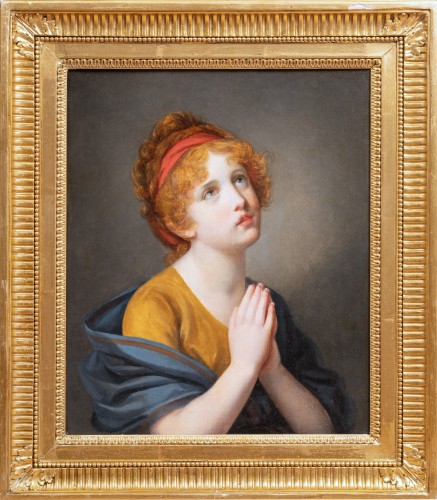 A Little Girl at Prayer - Constance MAYER, 1799 - Paintings & Drawings Style Directoire