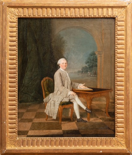 Presumed Portrait of Denis Pierre Jean Papillon de La Ferté - GAUTIER DAGOTY - Paintings & Drawings Style Louis XVI