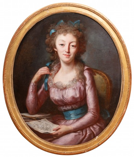 Self-Portrait Drawing - Monique DANICHE,1786