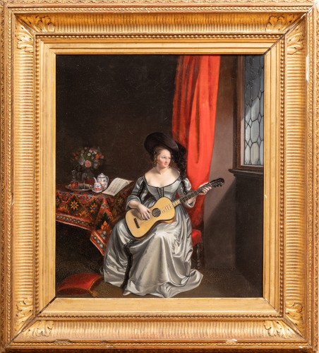 Reverie - Marie-Antoinette PETIT-JEAN, 1827 - Paintings & Drawings Style Restauration - Charles X