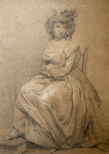 Presumed Portrait of Constance de Théis Seated - Pierre CHASSELAT, 1798
