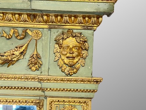 Wood and gilded stucco mirror, early 19th century - Restauration - Charles X
