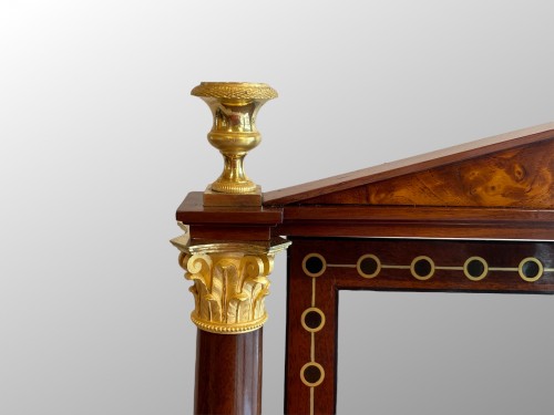 1st Empire writing desk forming a table psyche - 