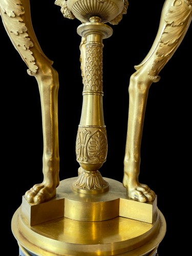 Brûle-parfum en bronze doré et patiné 1er Empire - Empire