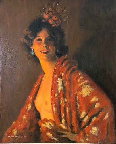 Portrait d'une jeune espagnole - Jacques Weismann vers 1920 / 1930