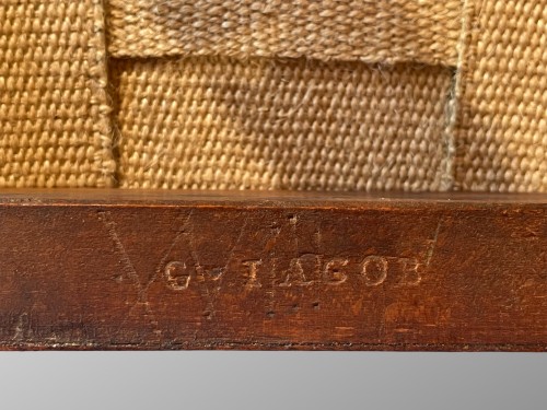 XVIIIe siècle - Chaise en acajou estampillée g.iacob