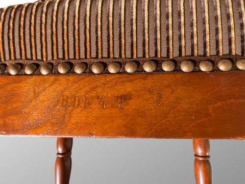 Suite de six chaises en acajou d''époque Empire - Galerie Maxime Fustier