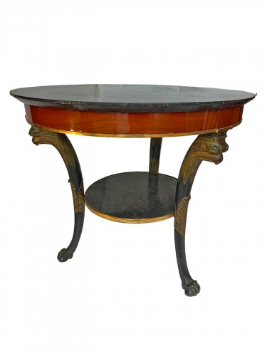 Empire pedestal table, "Les Griffons" model