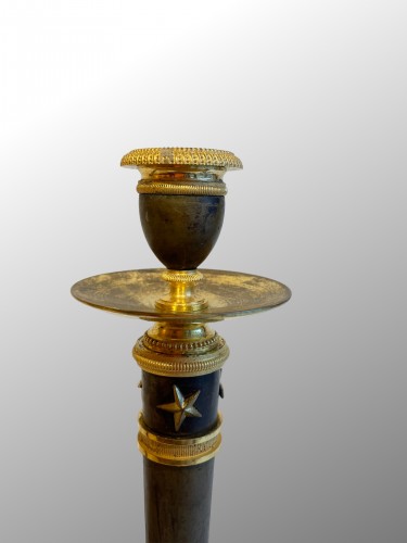 Lighting  - Pair of, Consulate period candlesticks