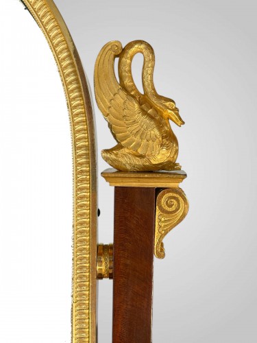 Mobilier Coiffeuse - Psyché de table en acajou et bronzes dorés époque Empire