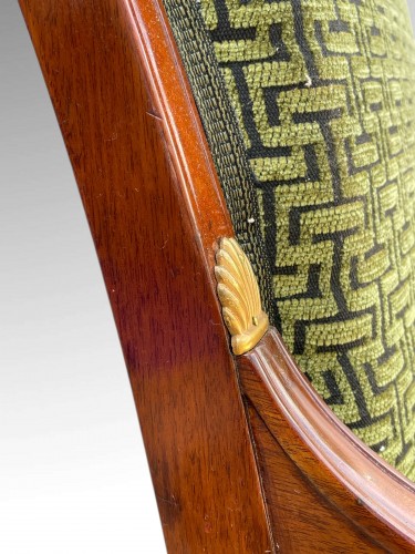 XIXe siècle - Bergère en acajou d'époque Consulat
