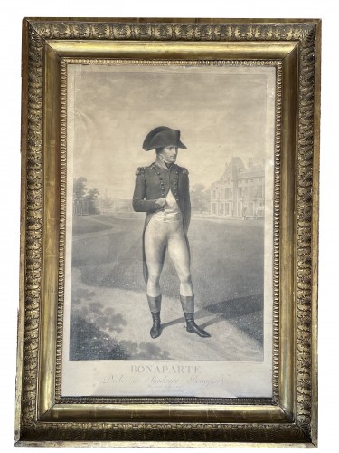 Grande gravure de Bonaparte à La Malmaison d'après Isabey - Gravures et livres anciens Style 