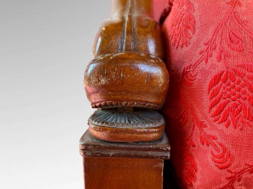 Paire de bergères en acajou époque premier Empire - Empire