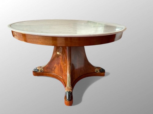 Mobilier Table & Guéridon - Table guéridon Empire en acajou