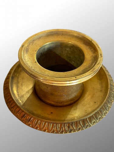 XIXe siècle - Candélabre en bronze doré et patiné, époque Empire