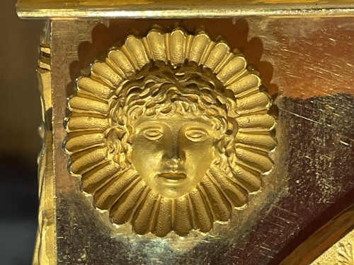 Gilt bronze mantel clock, Empire period - Empire