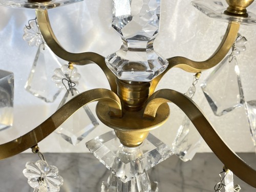 Baccarat - Paire de girandoles vers 1940 - Galerie Maxime Fustier