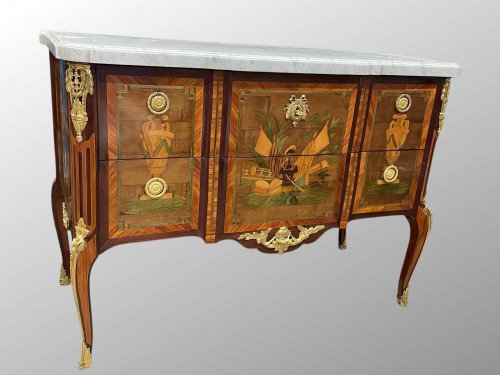 Commode Transition estampillée Léonard Boudin - Mobilier Style Transition