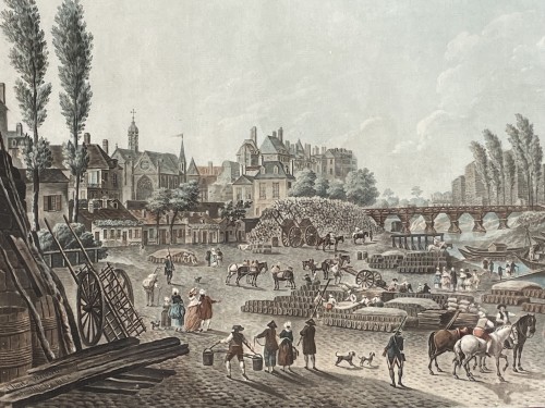 Paire de gravures d'après Demachy et gravées par Descourtis - Fin du XVIIIe siècle - Louis XVI