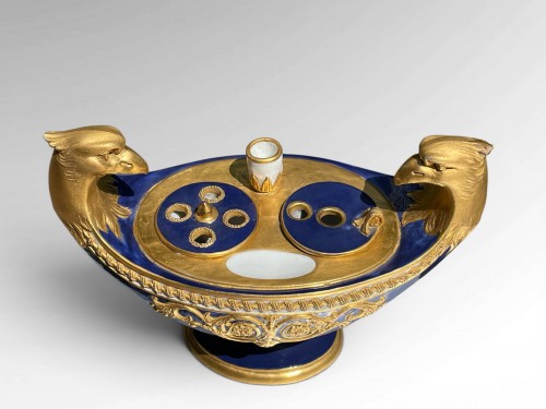 Objet de décoration Encrier - Encrier en porcelaine de Paris début du XIXe siècle
