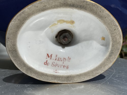 Encrier en porcelaine de Paris début du XIXe siècle - Empire