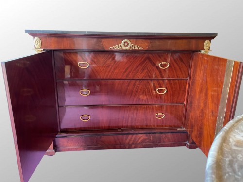 Mobilier Commode - Commode à portes d'époque Empire attribuée à Alexandre Maigret