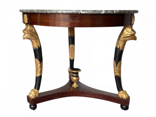 Grand guéridon d'époque Empire Estampillé Henri Jacob