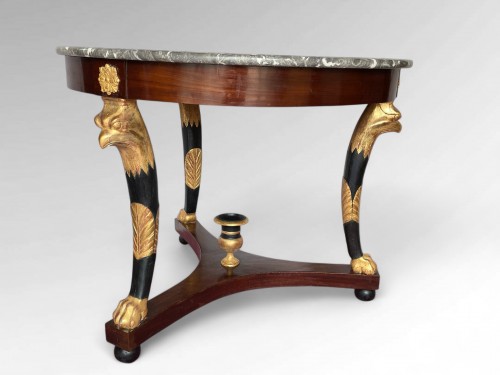 Grand guéridon d'époque Empire Estampillé Henri Jacob - Mobilier Style Empire