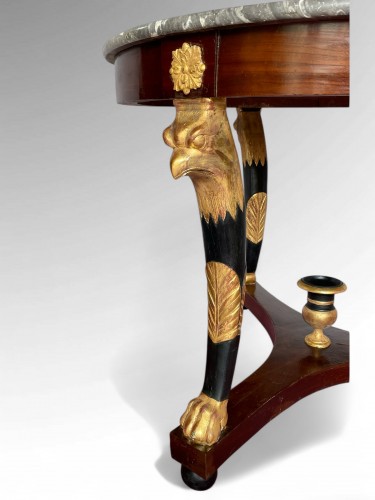 Mobilier Table & Guéridon - Grand guéridon d'époque Empire Estampillé Henri Jacob